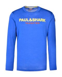 PAUL & SHARK Logo Blue Long Sleeved T-Shirt
