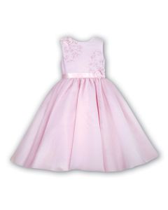 Sarah Louise Girl's Pink Ballerina Length Occasion Dress