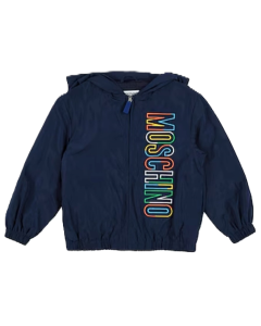 Monnalisa Navy Colourful Embriodered Teddy Bear Jacket 
