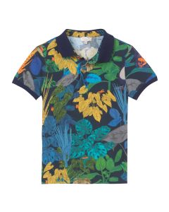 Paul Smith Junior Jungle Print 'Ron' Polo Shirt