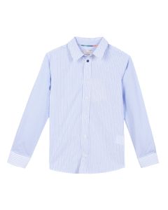 Paul Smith Junior Boy's Blue Striped 'Ravel' Shirt