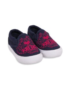 Kenzo Kids Girl's Navy And Pink Canvas Trainer