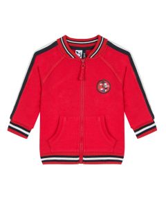 3Pommes Boys Red Zip-Up Top