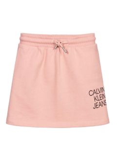 Calvin Klein Jeans Pink Organic Cotton Logo Skirt