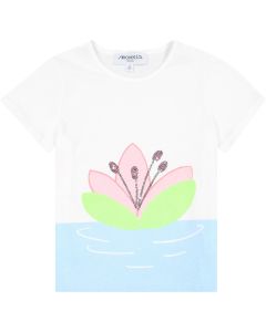 Simonetta Girl's Abstract Flower T-Shirt