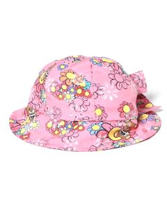 Moschino Baby Pink Teddy Bear & Flower Hat