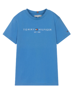 Tommy Hilfiger Girl&#039;s And Boys Blue Spell Short Sleeve T-shirt SS24