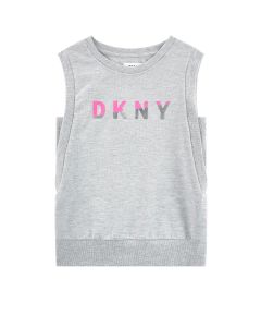 DKNY Girls Sleeveless Cotton Sweatshirt