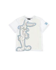 Monnalisa Boys White Large Bugs Bunny T-Shirt
