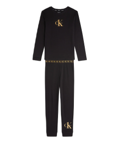 Calvin Klein Black Boys Pyjama Long Sleeve Set