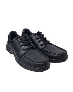 Start-Rite Boys Rhino Black Leather "Dylan" Lace Up Shoes