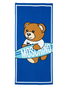 Moschino Beach Towel Blue Surfboard SS24