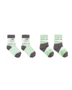 Mitch & Son Green & Grey 'Grant' Socks (2 Pack)