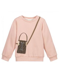 Fendi Pink FF Print Logo Bag Sweatshirt