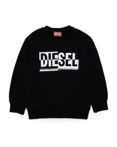 Diesel Kids Boys Semp Over Sweatshirt, Black