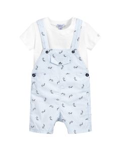 Absorba Baby Boy's Dungarees And T-Shirt Set