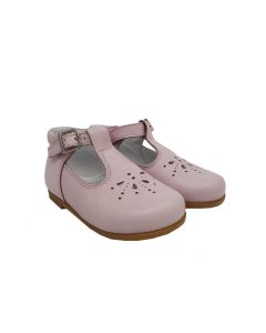 Beberlis Baby Pink Shoes With Side Buckle
