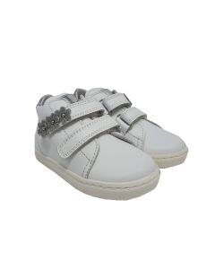 Beberlis Baby White With Dimante Trainers