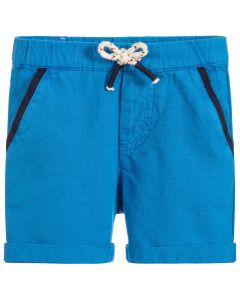 Billybandit Boy's Blue Cotton Shorts