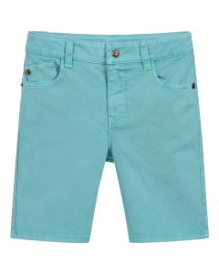 Billybandit Turquoise Cotton Twill Shorts
