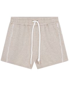 Chloé Girls Beige Lace Trim Shorts