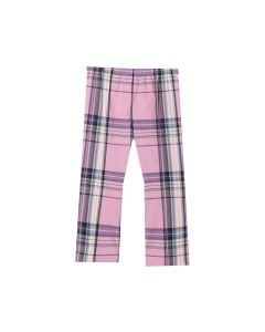 Il Gufo Girls Pink Tartan Trousers