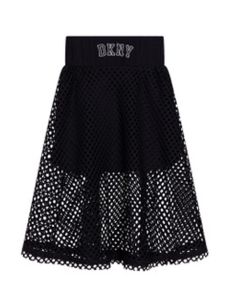 DKNY Girls Black Netted Skirt