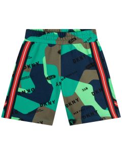 DKNY Boys Camo Green Bermuda Shorts