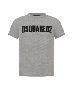 DSQUARED2 Grey Large Printed Logo T-shirt