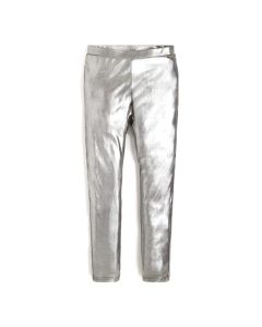Guess Girls Sparkly Silver Leggings