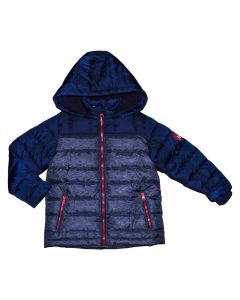 3Pommes Navy and Red  Padded Coat 