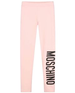 Moschino Girls Sugar Pink W2023 Logo Leggings