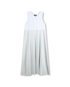 DKNY Girls Silver &amp; White 2-in-1 Dress