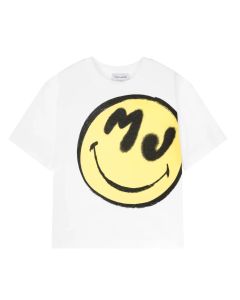 MARC JACOBS Boys White Cotton Smiley Face T-Shirt