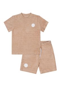 Mitch &amp; Son &#039;Terry&#039; Beige T-Shirt and Short Set