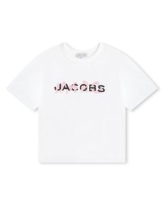 MARC JACOBS Girls White Organic Cotton T-Shirt
