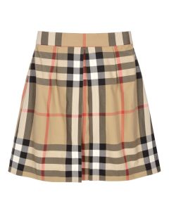 Burberry Girls Beige Anjelica Check Skirt
