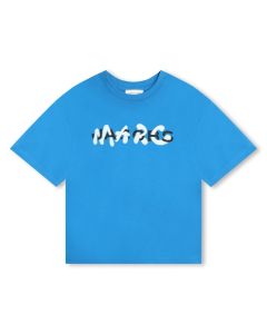 MARC JACOBS Boys Bright Blue Organic Cotton T-Shirt