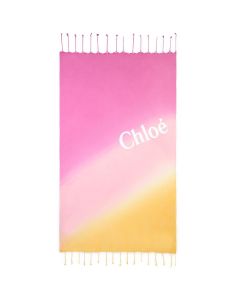 Chloé Girls Pink Cotton Ombré Towel 