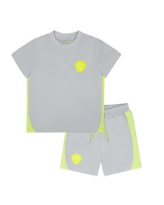 Mitch & Son 'Wilder'Grey & Lime Green T- Shirt & Short Set