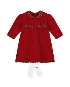 Emile Et Rose Baby Girls Red &#039;Elizabeth&#039; Dress