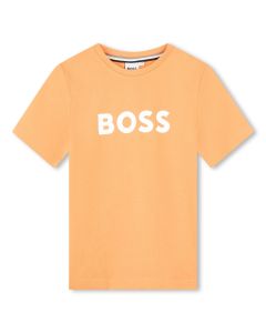 BOSS Boys New Season Tangerine  Cotton T-Shirt