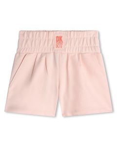 DKNY Girls Pink SS24 Cotton Jersey Shorts