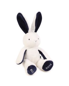 BOSS White Plush Bunny Rabbit Soft Toy