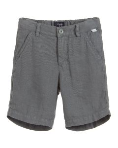 Il Gufo Boys Grey Linen Shorts