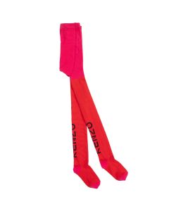 Kenzo Kids Red & Pink Cotton Tights