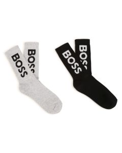 BOSS Black &amp; Grey Socks (2 Pack)