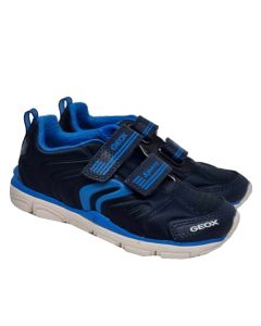 Geox Boys "Torque" Blue Velcro Sports Trainer