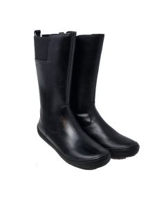 Geox Girls Black "Hadriel" Leather Long Boots