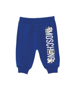 Moschino Baby Boys Royal Blue Joggers With Robot Print